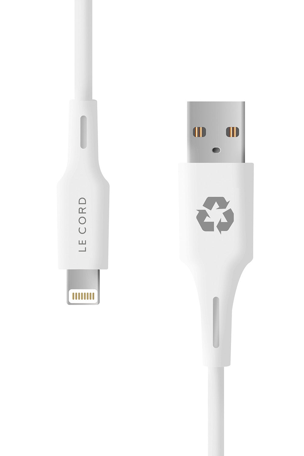 Foggy Snow Lightning cable · 1.2 meter · Made of recycled plastics